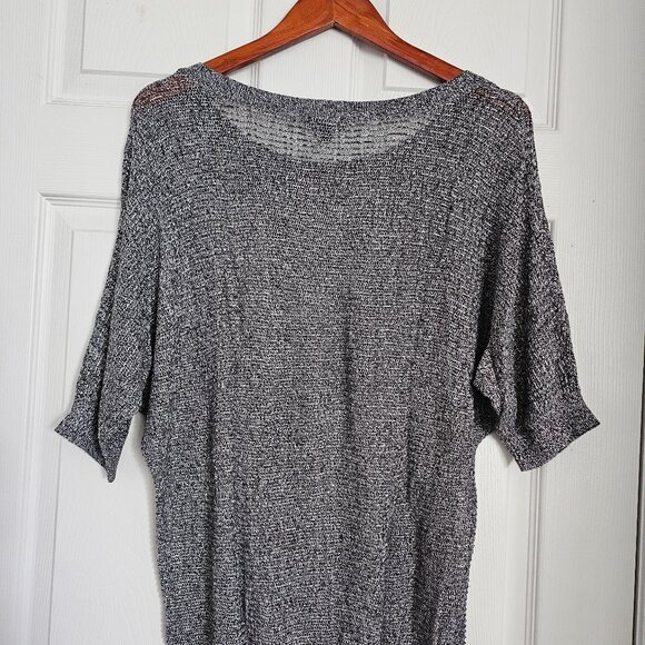 Express sweater, dolman open-knit, Grey - Picture 1 of 4